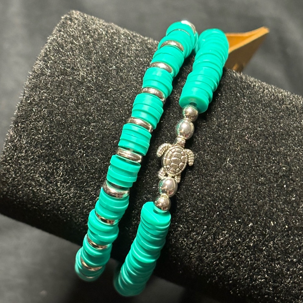 🌹 New handmade Clay mix beads bracelet